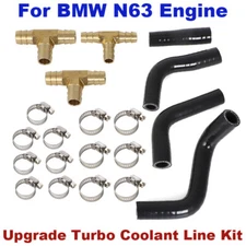 Upgrade Turbo Coolant Line Repair Hose Kit For BMW N63 Engine 5/6/7 Series X5 X6