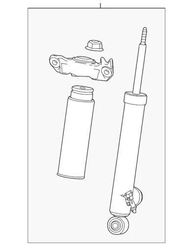 Amortiguador trasero genuino GM 2014-2017 Chevrolet Impala lado del conductor 84185491 Foto 2 de 3