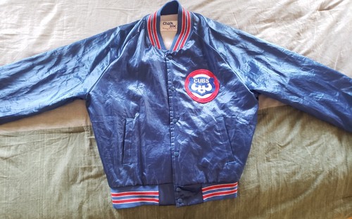 Vintage 80's Chicago Cubs Satin Jacket. Chalkline . VG+ - Picture 10 of 10