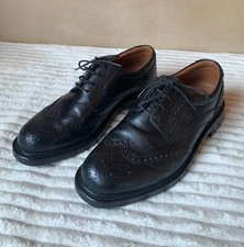 Oaktrak Henry By Red Tape PINEHAM Mens Leather Brogues Black Shoes US 10 UK 9