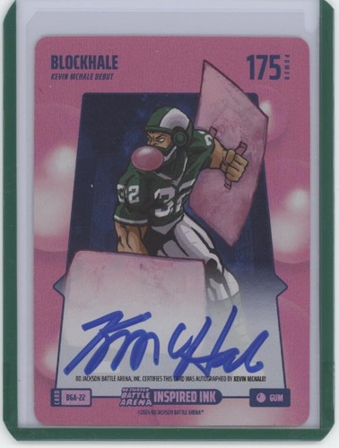 Bo Jackson Battle Arena #BGA-22 Blockhale (Kevin McHale) Gum Autograph