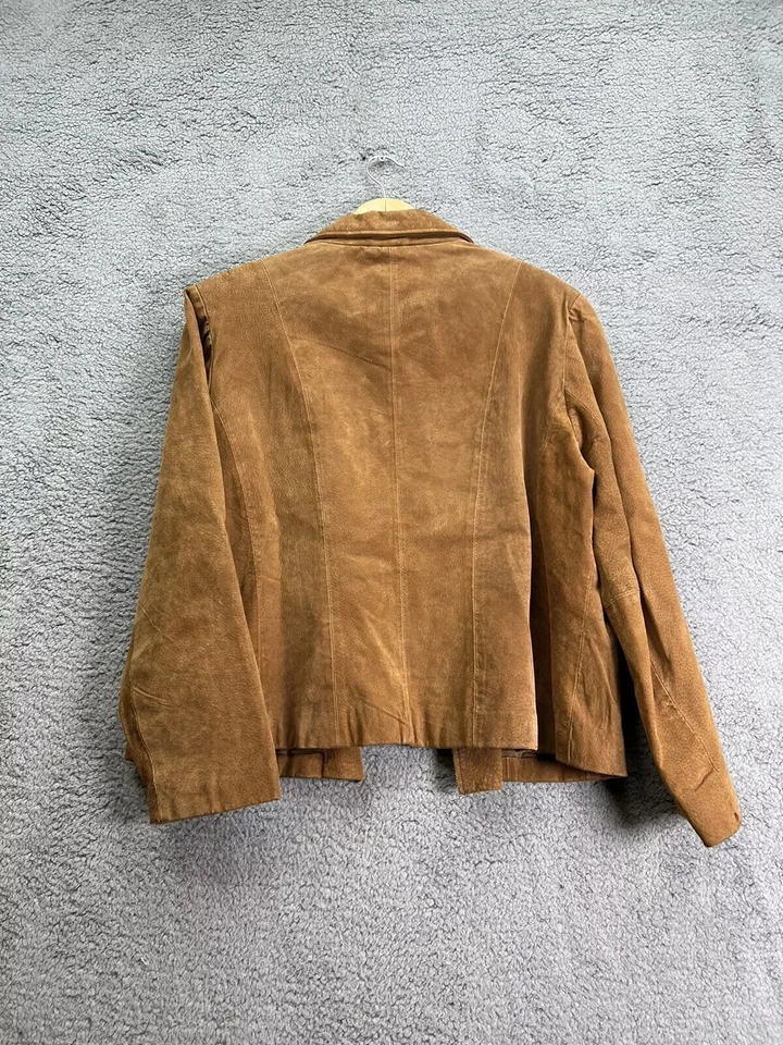 Kathy Ireland Leather Brown Jacket Size XL  - Image 4 of 4