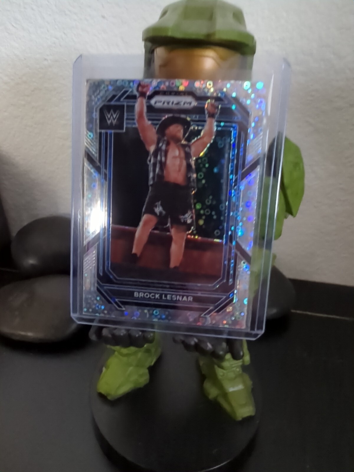 2023 Panini Prizm WWE Silver Under Card Prizm Brock Lesnar #151