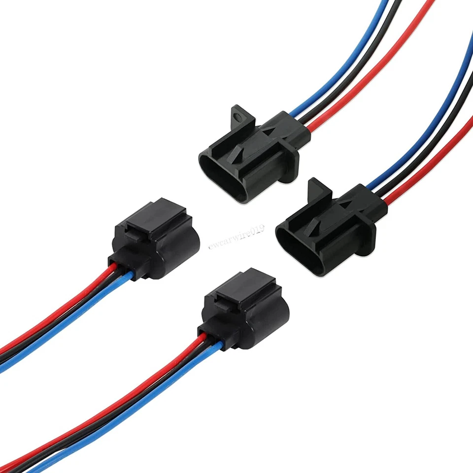 H13 9008 Wiring Harness Adapter Female Male Headlight Bulb for Nissan Sentra - Image 2 of 4