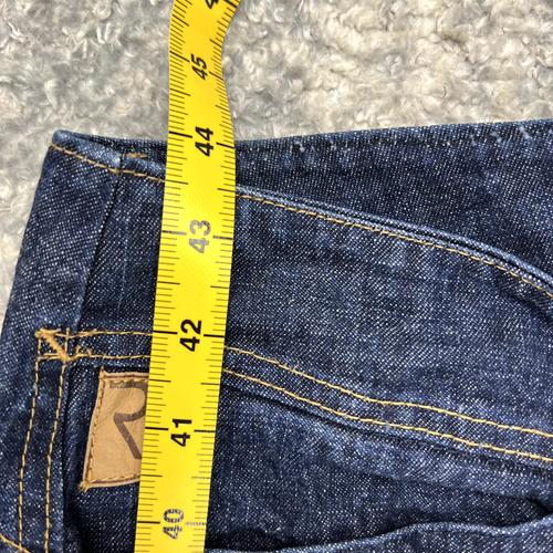 Rufskin raw denim W34 L36 jeans zip mens relaxed Made in the USA - Picture 10 of 14