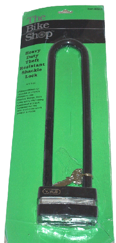 Heavy Duty Long Shackle U-Lock & Keys / Bicycle Lock NEW!