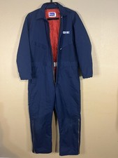 Vintage Berco Cintas Insulated Coveralls Men  s Large Navy Zipper Made In USA