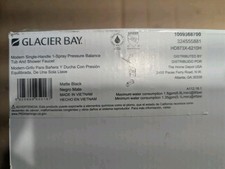 Glacier Bay Modern 1-Spray Tub Shower Faucet 1.8 GPM Matte Black-Valve Included
