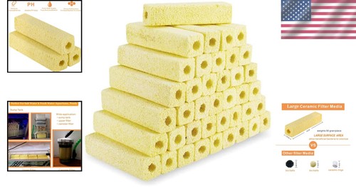 Premium 6.2-Inch Dual-Purpose Ceramic Blocks for Freshwater & Saltwater Tanks - Picture 2 of 7