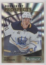 2019-20 Upper Deck Parkhurst Prominent Prospects Gold Victor Olofsson Auto x6g