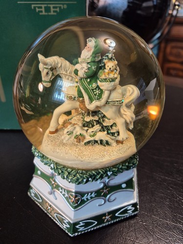 RARO Water Globe Winter Garden di Fitz & Floyd gioca bene la neve non soffia - Foto 2 di 4