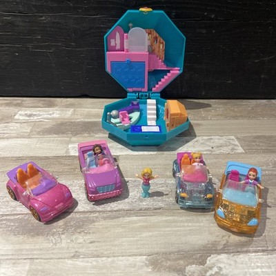 4x Polly Pocket Cabrio Autos & Figuren Mattel 2007 & Pamperin Parfum Spa 18