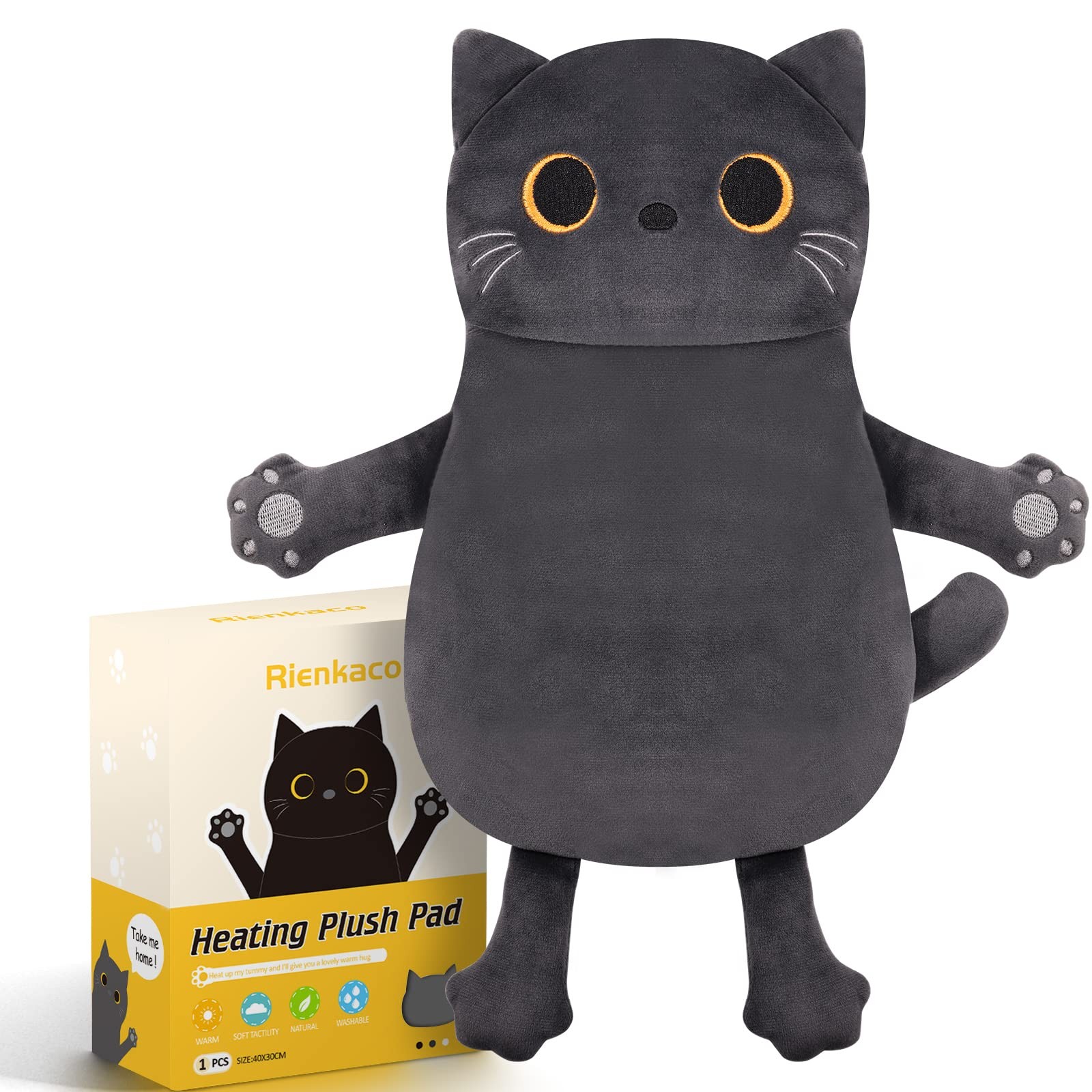For Cramps Pain Relief, 16 * 12'' Grey Cat, Cat