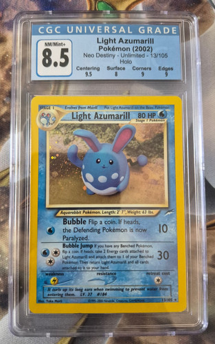Light Azumarill (Unlimited) graded CGC 8.5 for sale on eBay