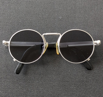 Jean Paul Gaultier Herren Sonnenbrille rund silber/schwarz 56-2171