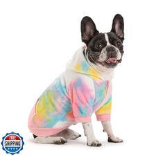 French Bulldog Clothes Dog Hoodie Sweatshirts with Pockets for Small Dogs Pup