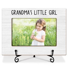 Grandma Picture Frame From Granddaughter, Wooden Photo Frame Gifts for Grandp...