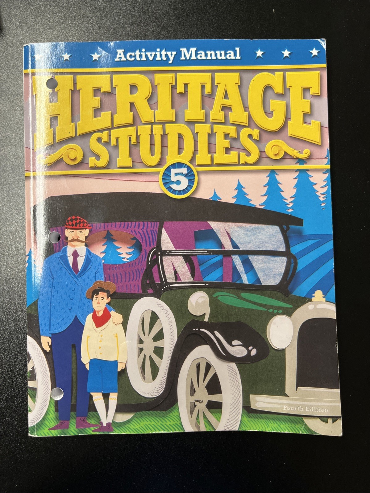 BJU Press Heritage Studies 5 Activity Manual Almost Blank! 5th Grade.  Fourth Ed