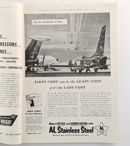 Aeronautical Engineering Review, June 1957 - Nuclear Powered Airframe Design - Picture 4 of 16