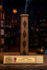 Wooden Incense Burner Tower | Handmade Holder for Sticks & Cones | Yoga | Gift