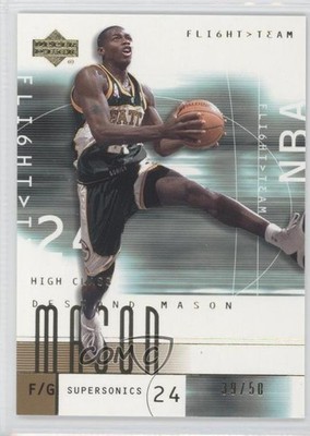 2001-02 Upper Deck Flight Team Gold 39/50 Desmond Mason #13 3g8