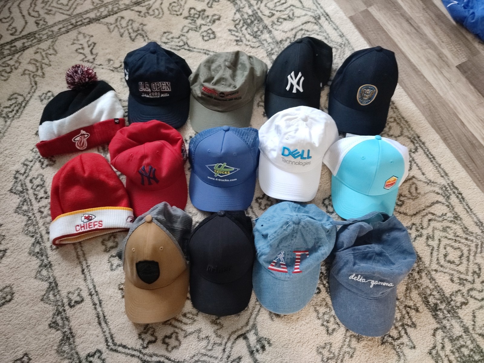 Lot of 14 Snapback Trucker Hats Sports Caps Promo Vintage Brands Reseller Bundle