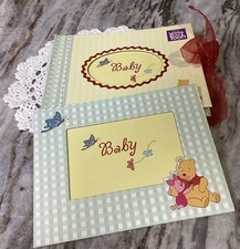 Disney Winnie The Pooh Baby NOS Easel Back Frame And Keepsake Photo Book-VGC