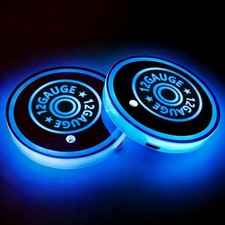 LED Cup Holder Lights for Car,2Pcs LED Light Up Cup Holder Coasters Dragonfly