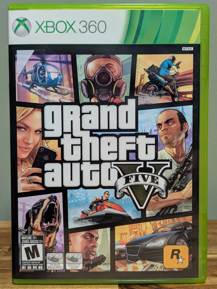 Grand Theft Auto V (Microsoft Xbox 360, 2013) 2-DISC, MINT W/MANUAL & MAP - Image 2 of 4