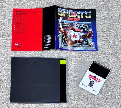 TV Sports Hockey (NEC Turbografx 16) Complete Game - Manual & Sleeve - HuCard