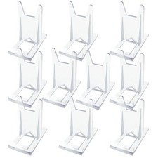10 Packs Acrylic Clear Book Display Holder, Adjustable Angle Book 10 Acrylic