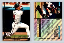 Javy Lopez Catcher Atlanta Braves Bowman 1994 Card 273 Baseball Rookie. rookie card picture
