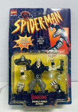 Tombstone Action Figure Marvel Spider Man ANimated Series TOYBIZ w/ Pin