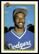 Tom Goodwin 1990 Bowman #96 Dodgers MLB READ FREE SHIPPING AutographDen