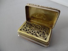 Fine Silver Vinaigrette Birmingham 1823 T&W Simpson- 18 Grams