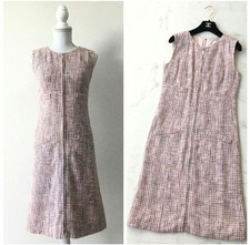 CHANEL Dress Gilet MALHIA KENT Tweed M Excellent Condition 100cm Length