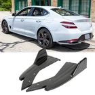 Glossy Rear Side Spoiler Corner Apron Spats Diffuser For Genesis G70 G80 Sedan