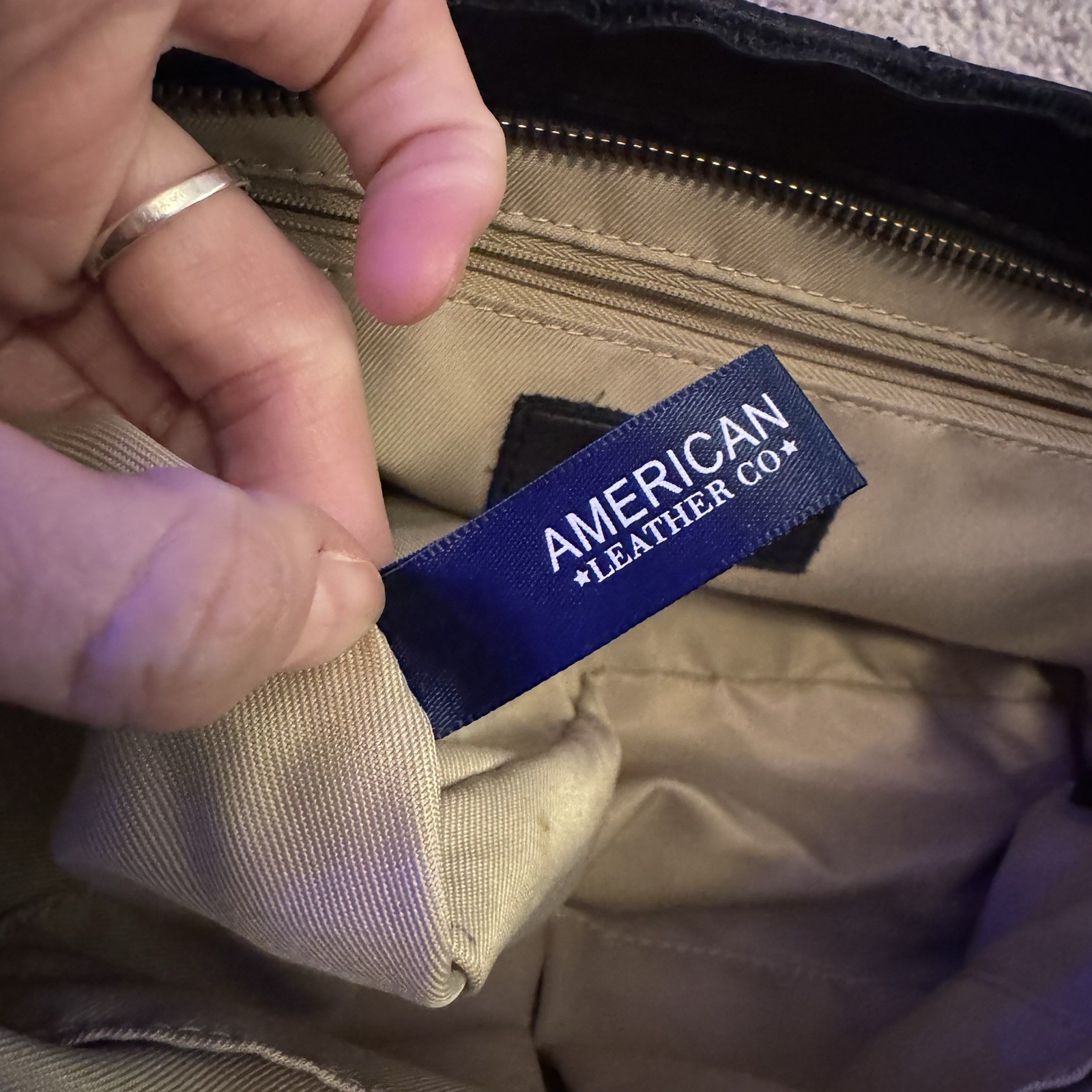 American Leather Co Shoulder Bag