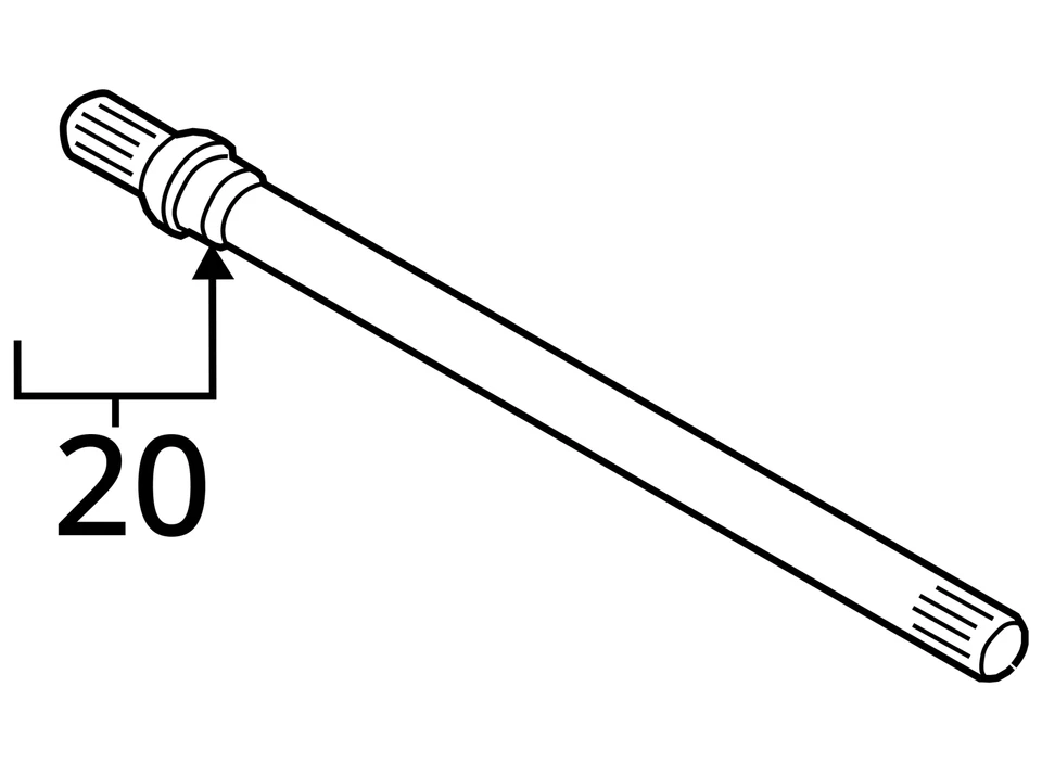 Ford F-150 2009-2020 eje eje conductor delantero CV C/V PA90H Foto 3 de 3