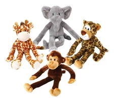 MultiPet 22376 Assorted Colors Swingin' Safari 22 in. Animal Plush Toy Large