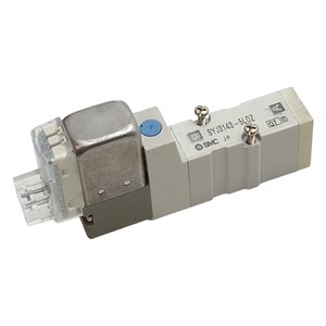 SMC SYJ3143-5LOZ Solenoid Valve, 5/2-Way, 0.15-0.7MPa, Base-Mount, 24VDC Coil