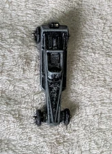 Vintage Tootsietoy Wedge Dragster, black toy dragster, good condition