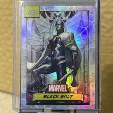 2024 Topps Chrome Marvel Black Bolt #18 Web Refractor 100/399