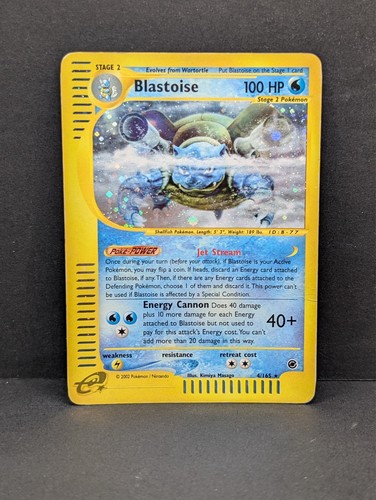 Blastoise 004/165 Expedition Base Set Holo Ultra Rare Pokemon TCG Nintendo MP