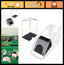 Blackjack Shoe Discard Tray - Clear Acrylic Poker Card Dealing Holder - Casino A
