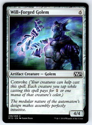 Will-Forged Golem - M15 #239 Magic 2015 (M15) Regular LP