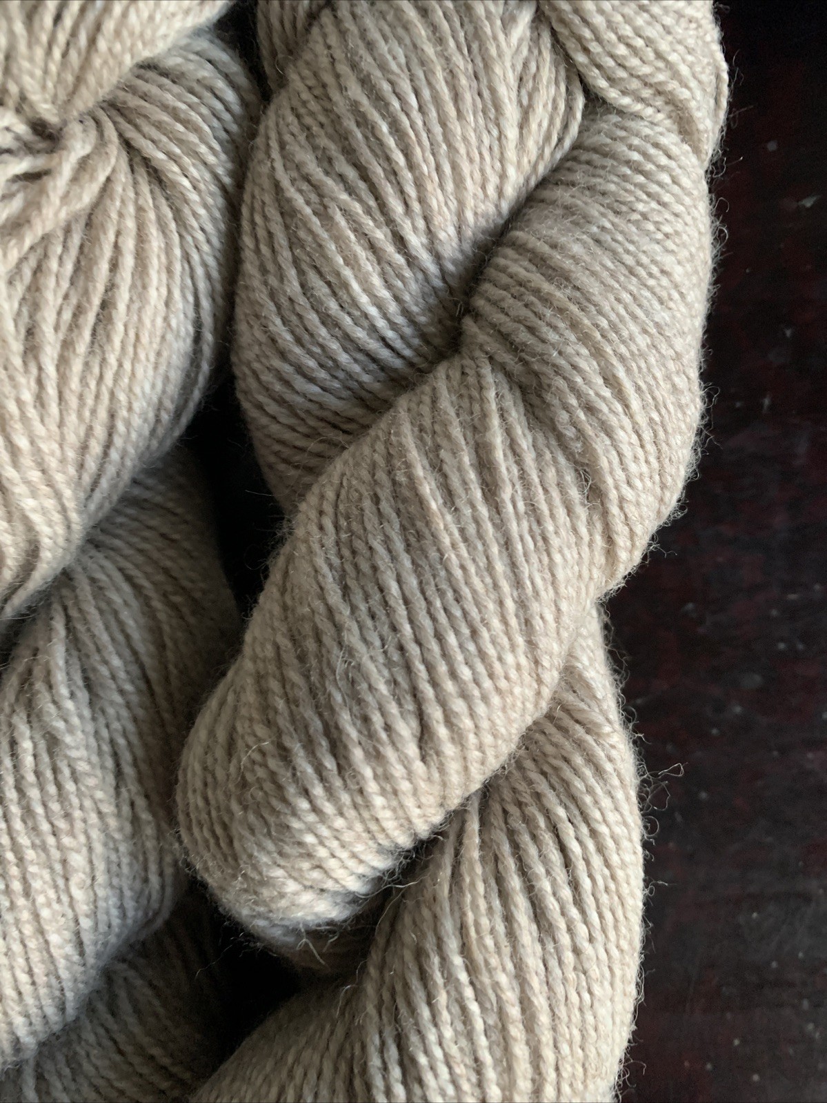 Cloudborn Fibers Highland Superwash Sock Twist 4 Skeins 50 gr ea Taupe Heather