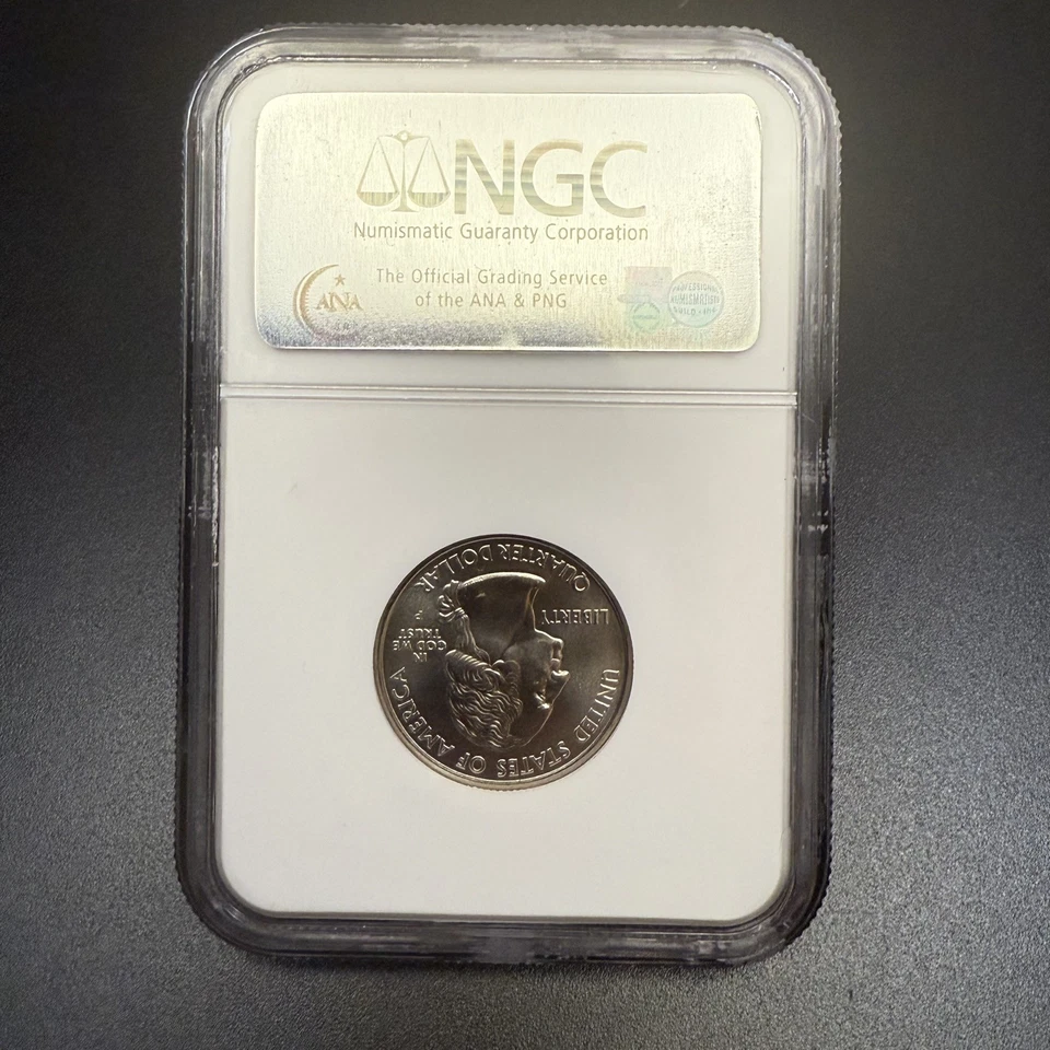2005-P SMS 25 Cent Quarter State of Kansas MS 66 NGC Graded - Image 3 of 4