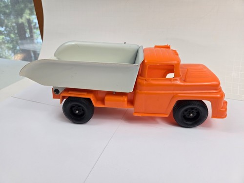 Camión de volteo Buddy L de plástico vintage y plataforma de metal completo con caja - Imagen 6 de 15