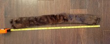 Brown Mink Collar Vintage No Bald Patches Cashmere Lining